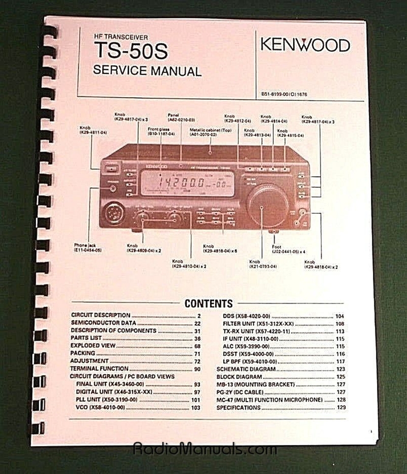Kenwood TS-50S Service Manual - Click Image to Close